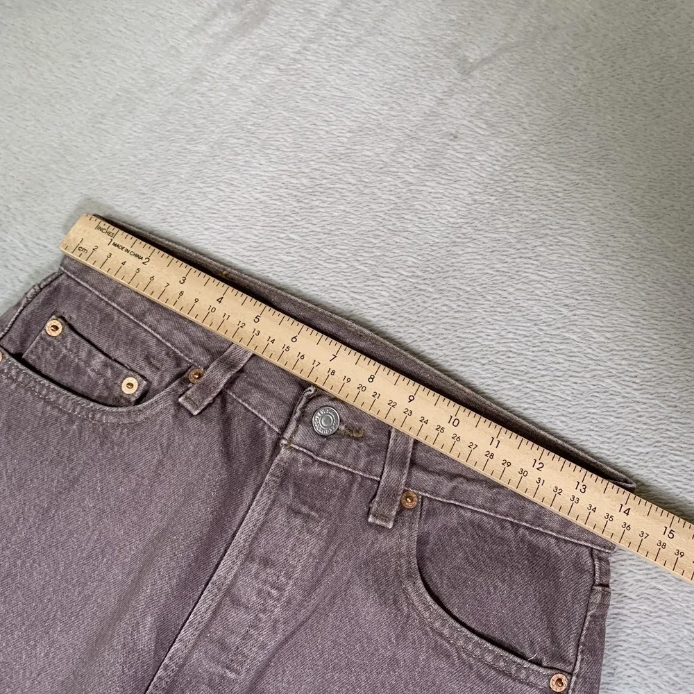 Vintage Levis 501 Jeans Mens 29x30 Brown Mauve Straight Made In‎ USA 90s NEW